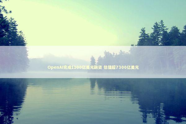 OpenAI完成1100亿美元融资 估值超7300亿美元