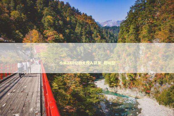 小米240亿欧元投入研发_趣味型 新闻