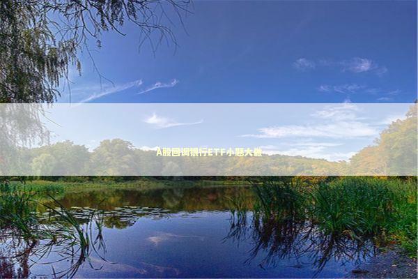 A股回调银行ETF小题大做