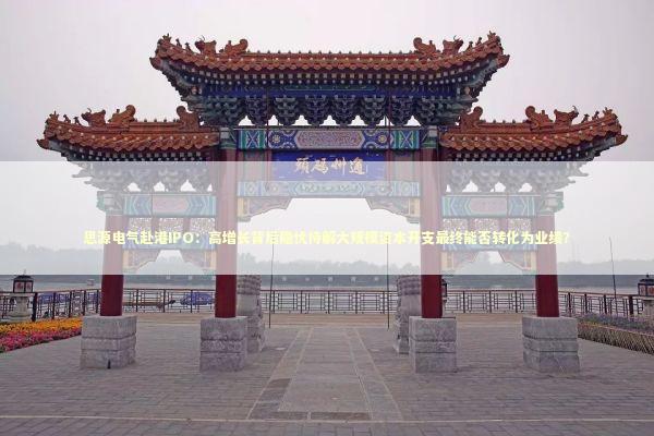 思源电气赴港IPO：高增长背后隐忧待解大规模资本开支最终能否转化为业绩？